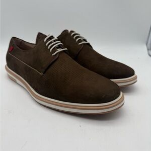BRAND NEW Marc Joseph New York Manhattan Perforated Brown Nobuck Oxfords Sz 11